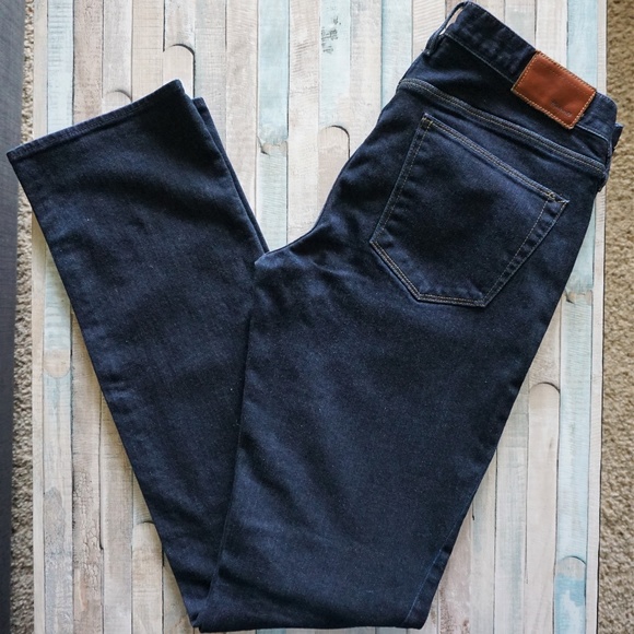 Madewell Denim - Madewell Dark Wash Mid Rise Straight Leg Jeans 29"